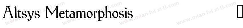 Altsys Metamorphosis82794字体转换